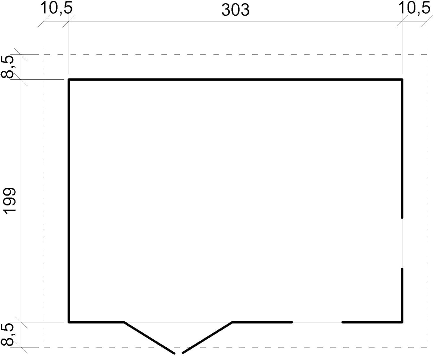 Abri de Jardin en Bois Exterieur avec Les PLANCHERS IMPRÉGNÉ- Cabane de Jardin en Pin/épicéa-H226x324x216 cm/6m2- Construction de Panneaux- Rangement pour vélos, Remise à Outils- etezen M334+M334G