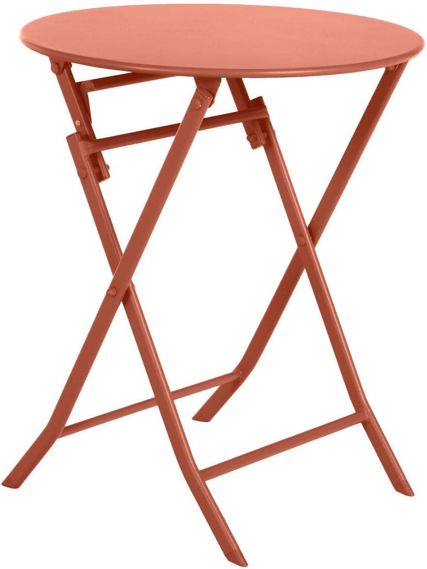 etezen - Greensboro Ambre - ronde pliante 2 places - acier époxy renforcé