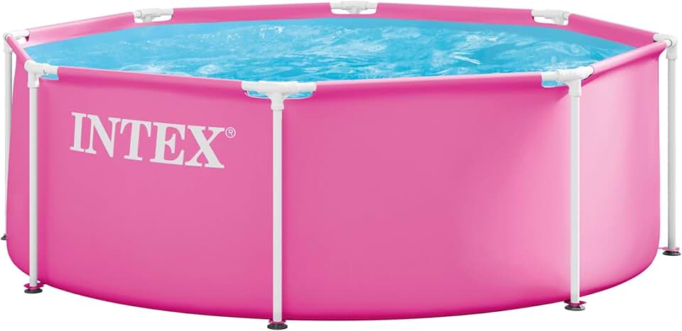 etezen - Piscine métal série 28290ND - 2,44x0,76m - structure rose, 28290ND