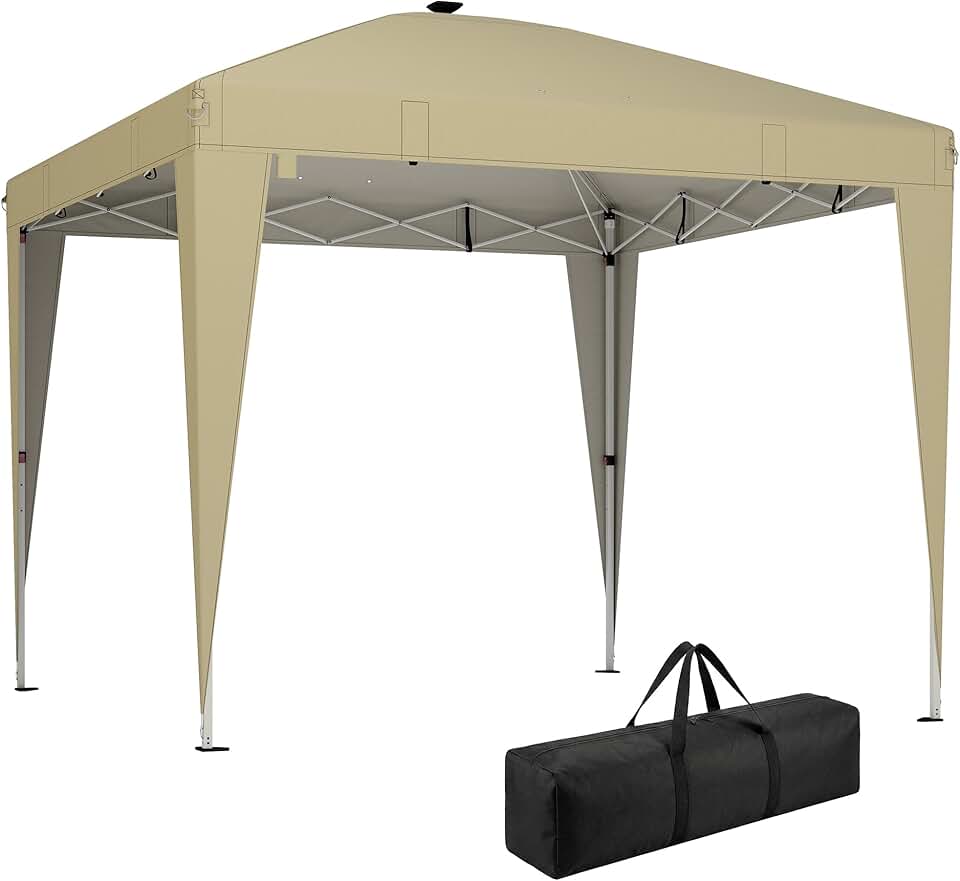etezen - Tonnelle Pop-up 3x3m UV50+, éclairage, sac, réglable