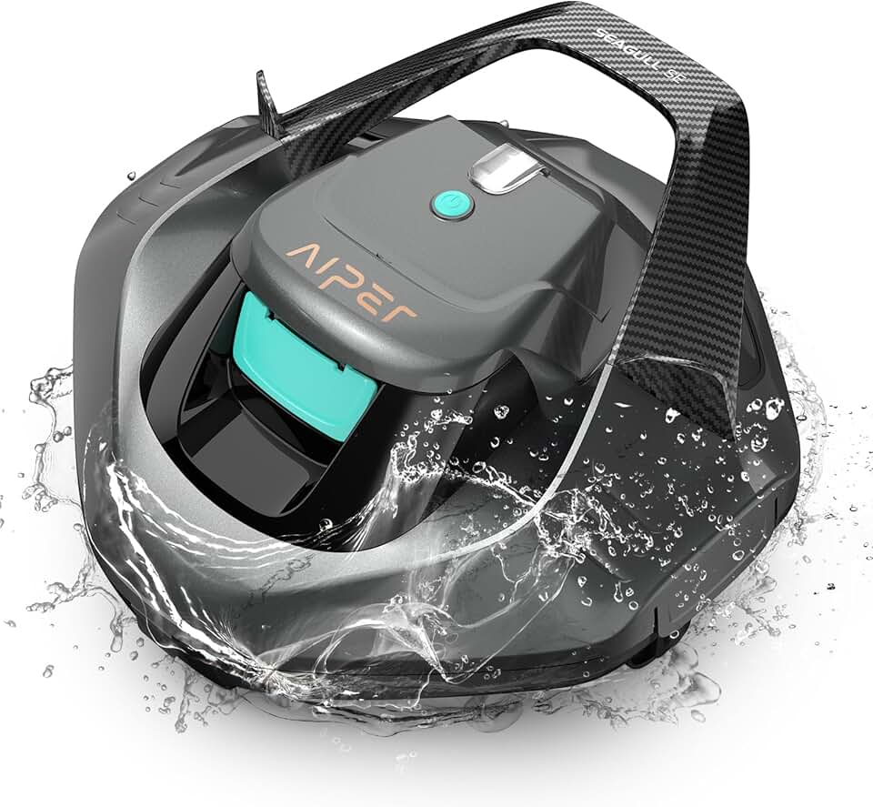 etezen - Robot piscine sans fil - 80 m² - double moteur, 90 min