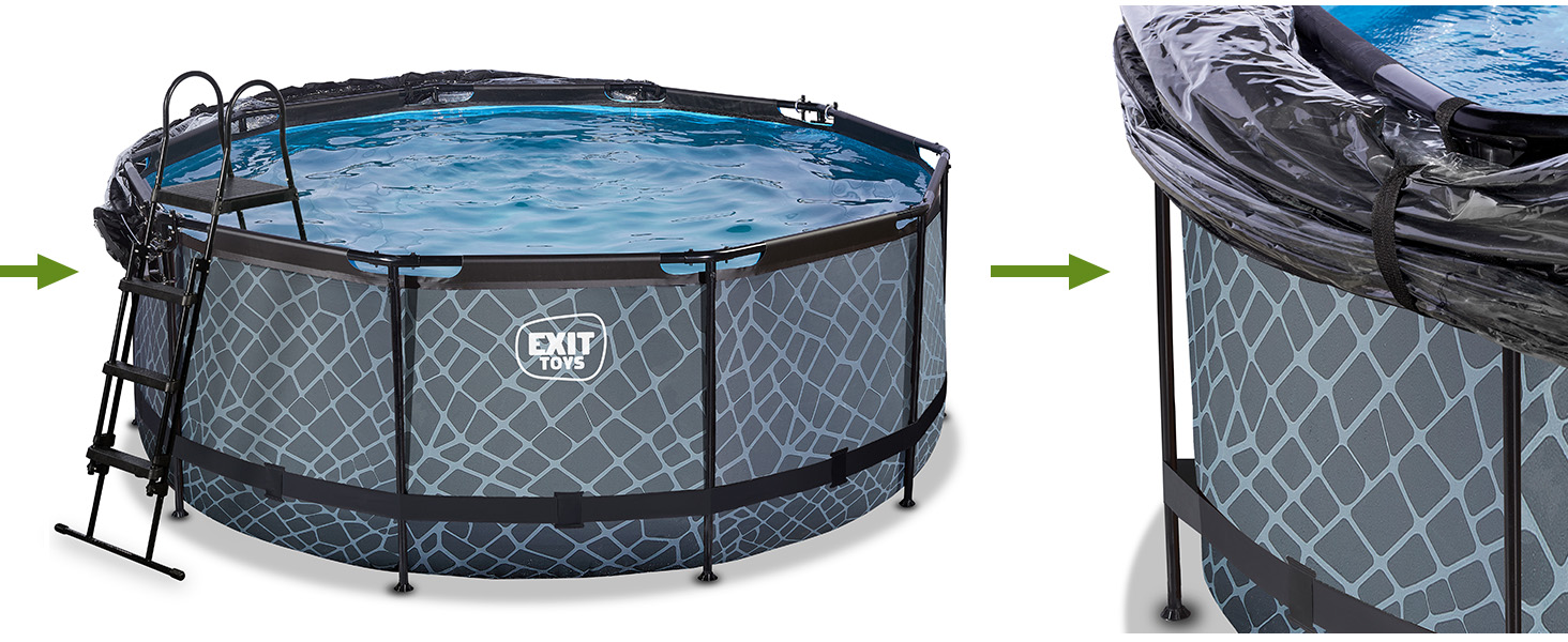 etezen piscine jardin auvent rond universel