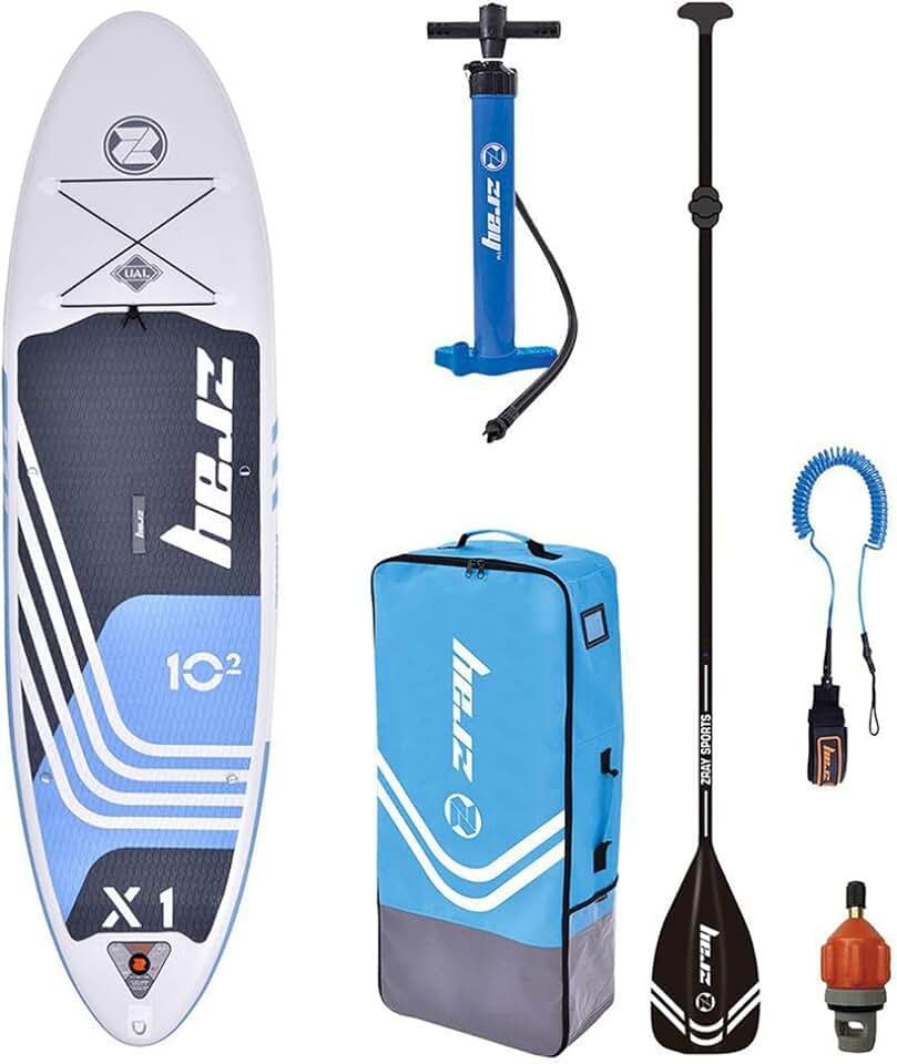 etezen - Sup Stand Up Paddle Gonflable X-Rider 10.2' - PB-ZX1E - Planche Gonflable Dropstitch - Leash, Pagaie, Pompe, Sac de Transport et Kit - Option Siege Kayak - Jusqu’à 125kg - 259l - 310x81x15cm