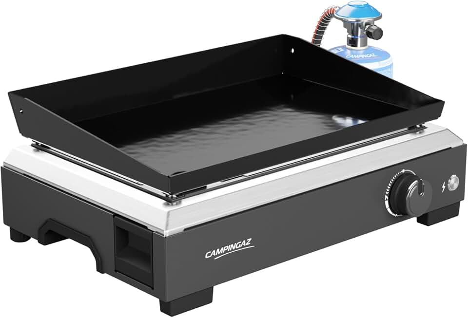 etezen - Othello 1 CV - Plancha 2,8kW - plaque acier émaillé, BlueFlame