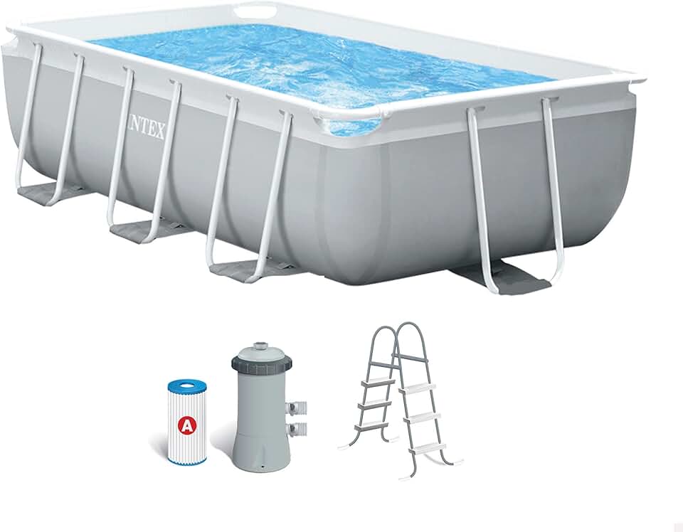 etezen 3M X 1.75M X 0.8M Prism Frame Rectangular Pool Set