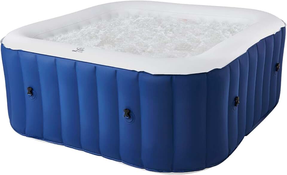 etezen - Spa gonflable Alpine 4 places - carré - confort et relaxation