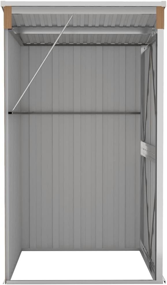 etezen Remise de Jardin Murale Marron 118x100x178 cm Acier galvanisé,Maison & Jardin, Pelouses & Jardins, Vie en extérieur, Structures extérieures, Cabanes & abris de Jardin, Brun (Poids 22.7KG)