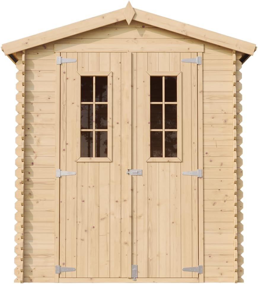 Abri de Jardin en Bois - Stockage extérieur I186xL196xH218 cm/ 2,82 m2 Petit abri à Outils, Local à vélos - etezen M320C