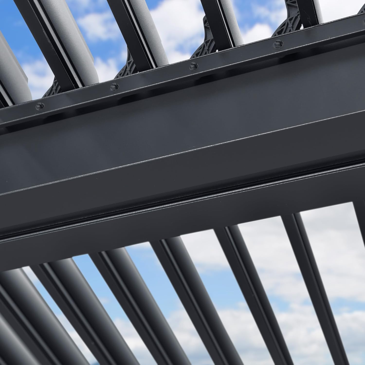 etezen - pergola bioclimatique - 6x4,24m aluminium, lames indépendantes