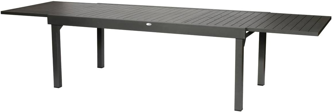 etezen - Piazza - 230/340x100 cm - table extensible 12 places, aluminium antirouille