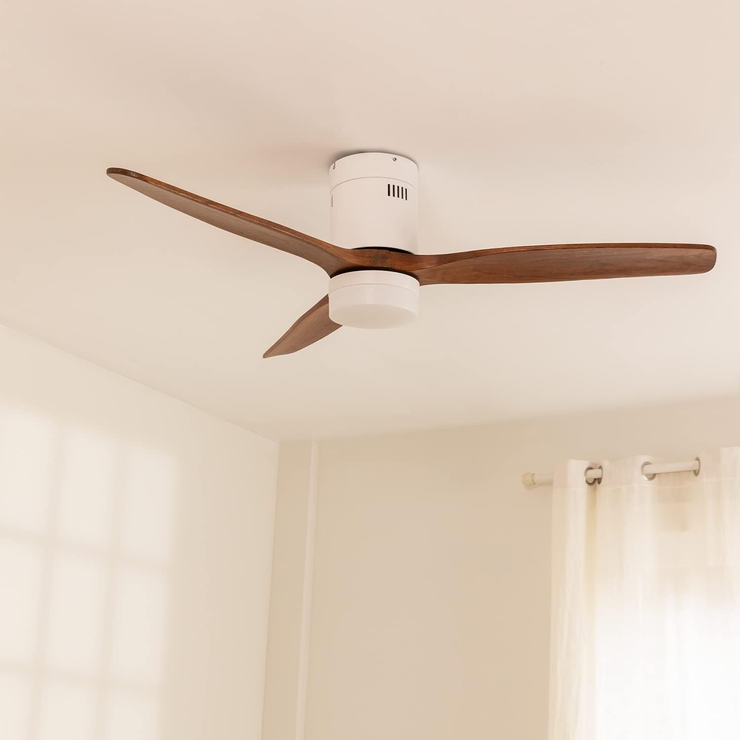 CREATE - Windcalm - Ø132 cm - ventilateur plafond 40W 6 vitesses silencieux lumière télécommande été-hiver M/Ventilateur