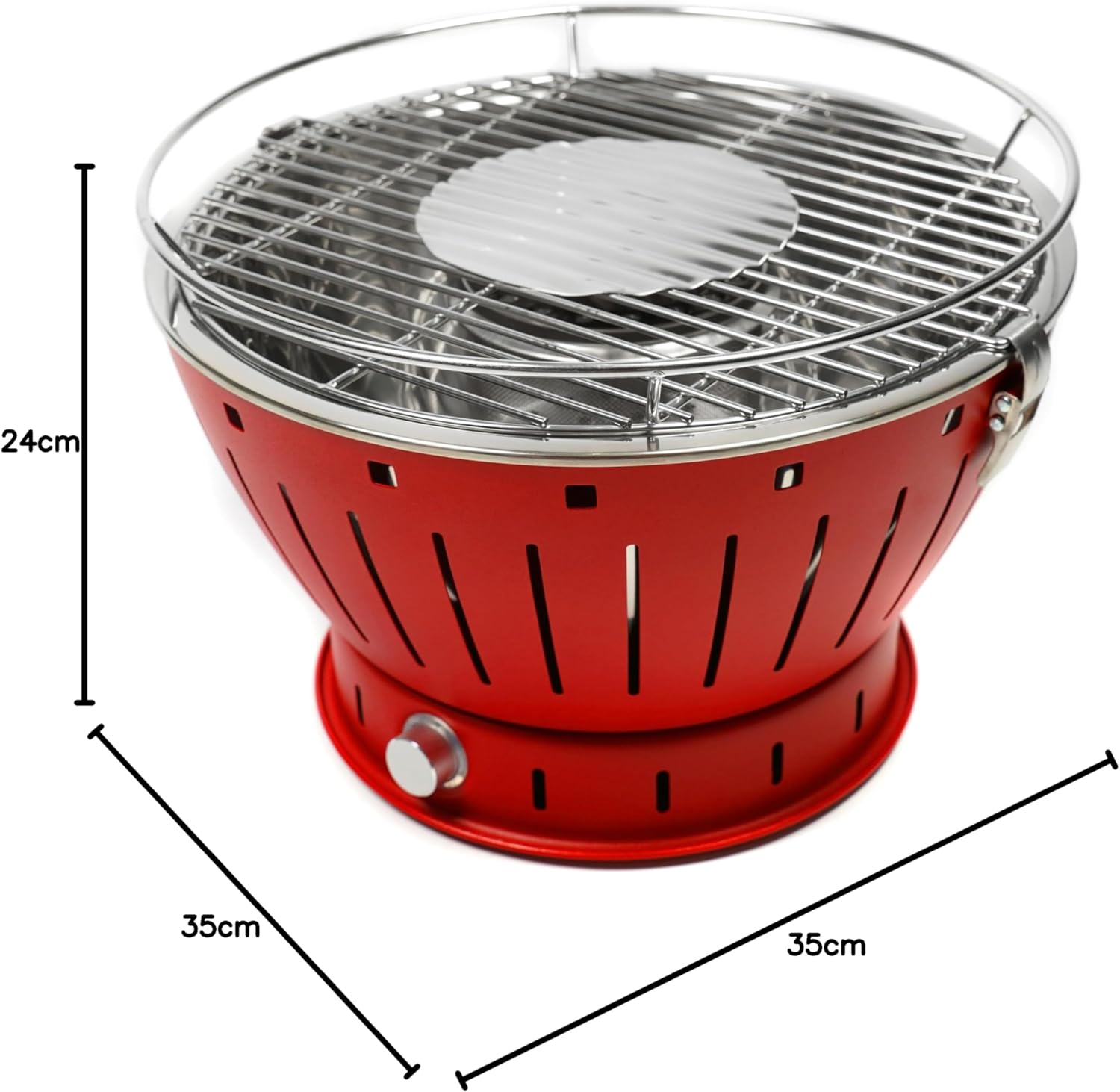 etezen - Barbecue portable 35cm - charbon - sans fumée