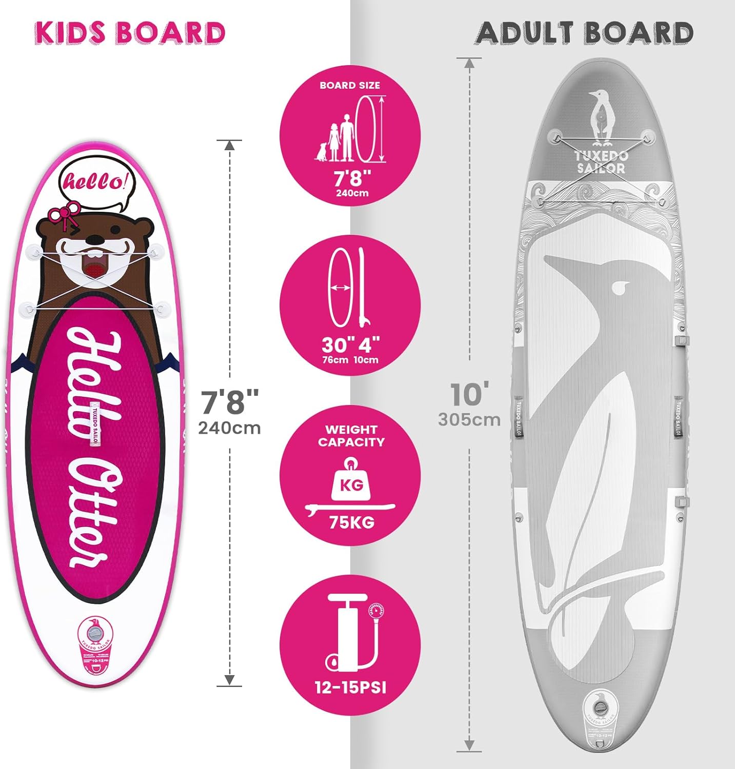 etezen Paddle Gonflable Adulte, Planche de Stand Up Paddle Gonflable, Sup Paddle Board Gonflable avec Accessoires Complets, Planche de Surf Paddle