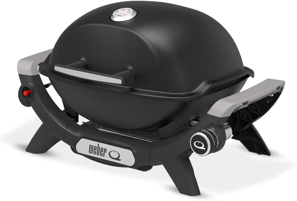 etezen - Q 1100N - compact et léger - grille fonte, allumage électronique, noir