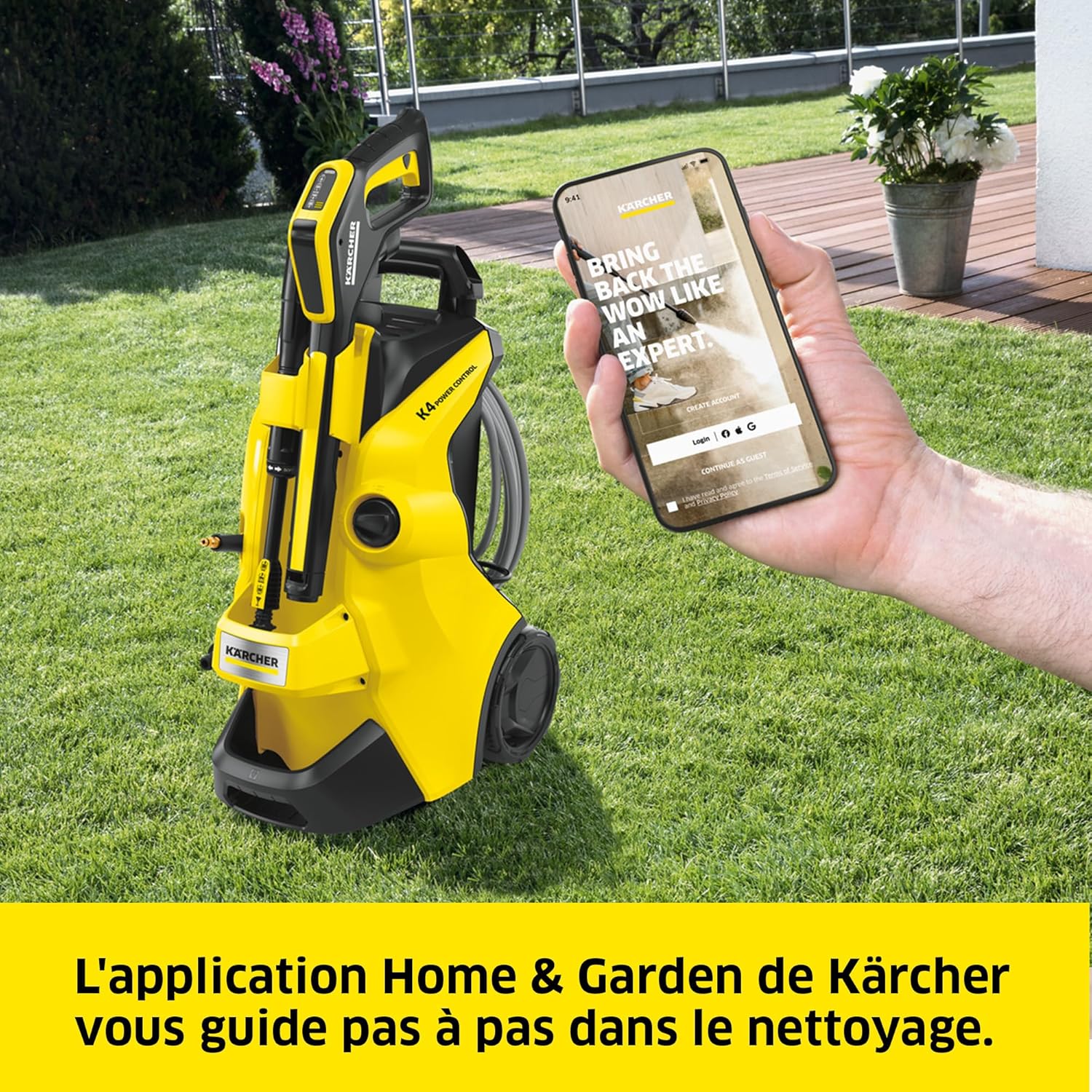 etezen - K 4 Power Control - 59 x 39.7 x 30.5 cm - 130 bar, 420 l/h, 11,5 kg, Home Kit