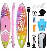 etezen Paddle Gonflable Adulte 320/335cm, Planche de Stand up Paddle Gonflable 2 Personnes, Si...