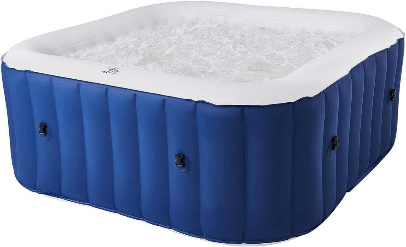 etezen - Spa gonflable Alpine 4 places - carré - confort et relaxation
