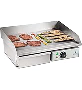 etezen RCEG-55 Plaque de cuisson électrique en acier inoxydable pour restauration