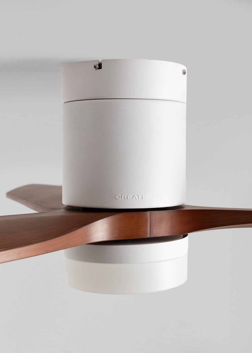 CREATE - Windcalm S - 112 cm - ventilateur plafond ABS, pale bois, lumière réglable, télécommande, minuterie, été/hiver,