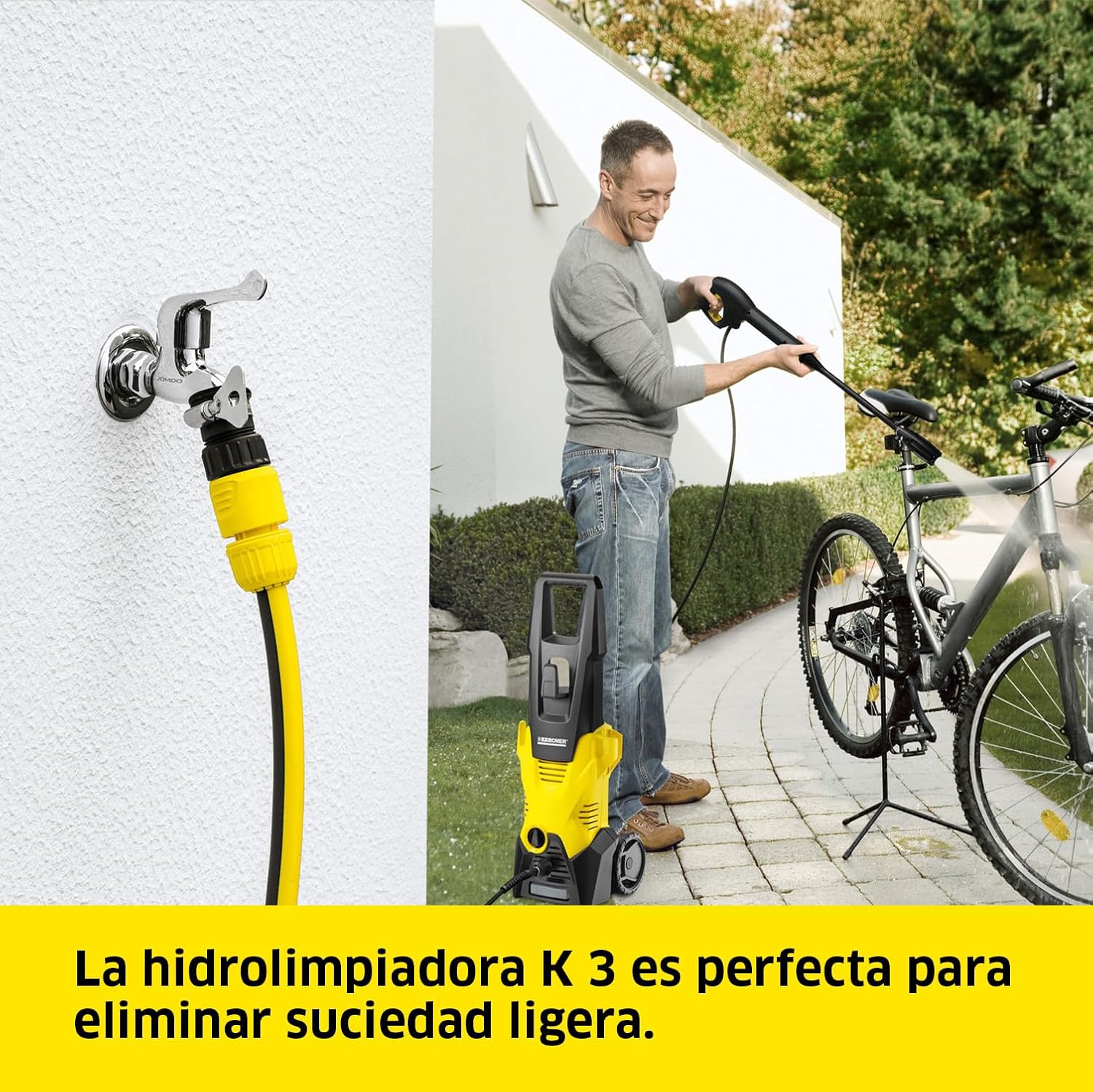 etezen - K 3 - 25 m²/h, 120 bars, débit 380 l/h - pistolet & accessoires