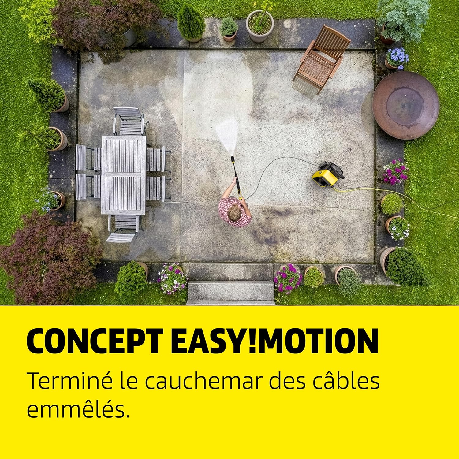 etezen - K 4 Comfort Premium Home - 130 bar, 420 l/h, 30 m²/h, enrouleur, 4 jets