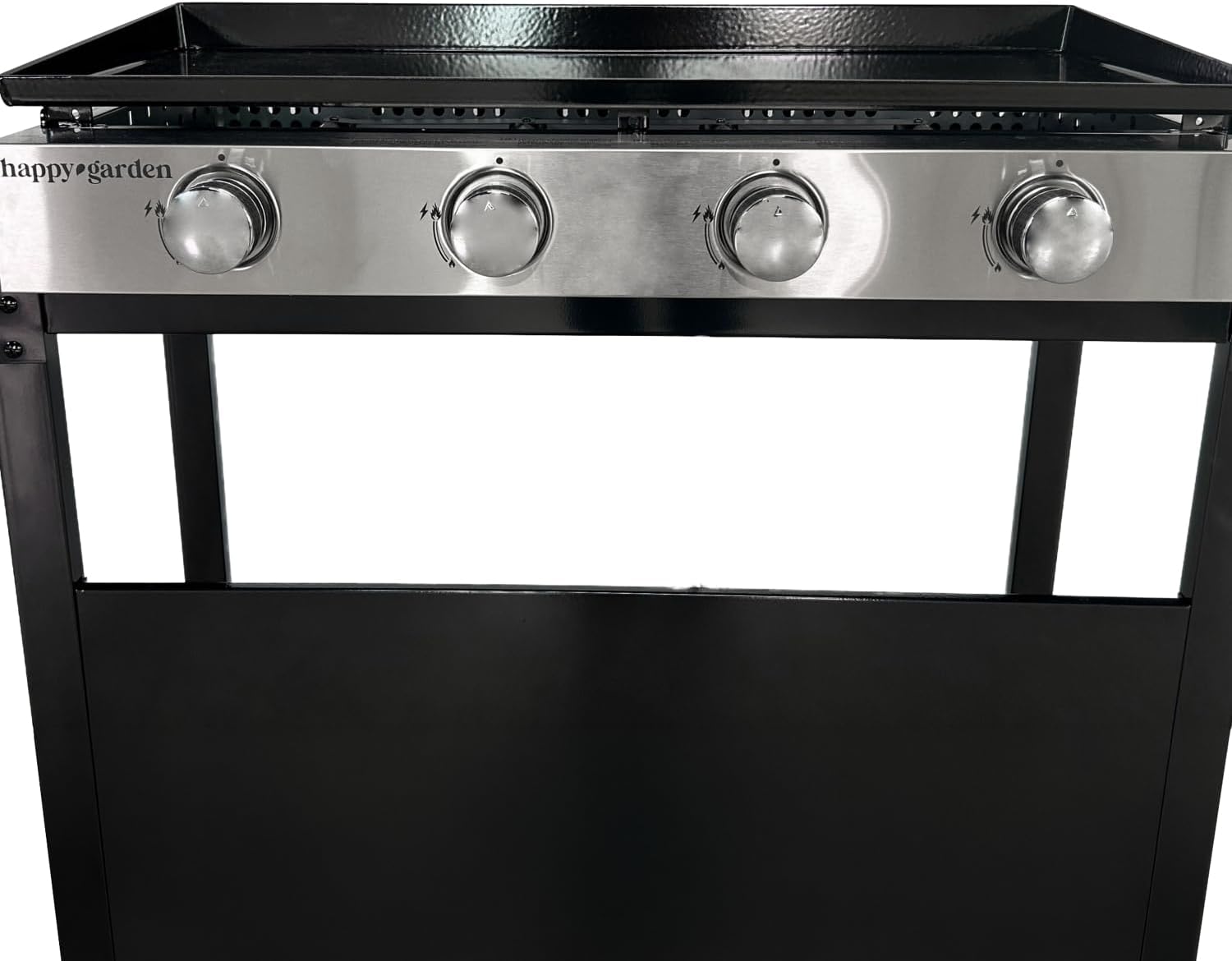 etezen - Plancha Mérida 4 brûleurs avec chariot - gaz - 78x41 cm