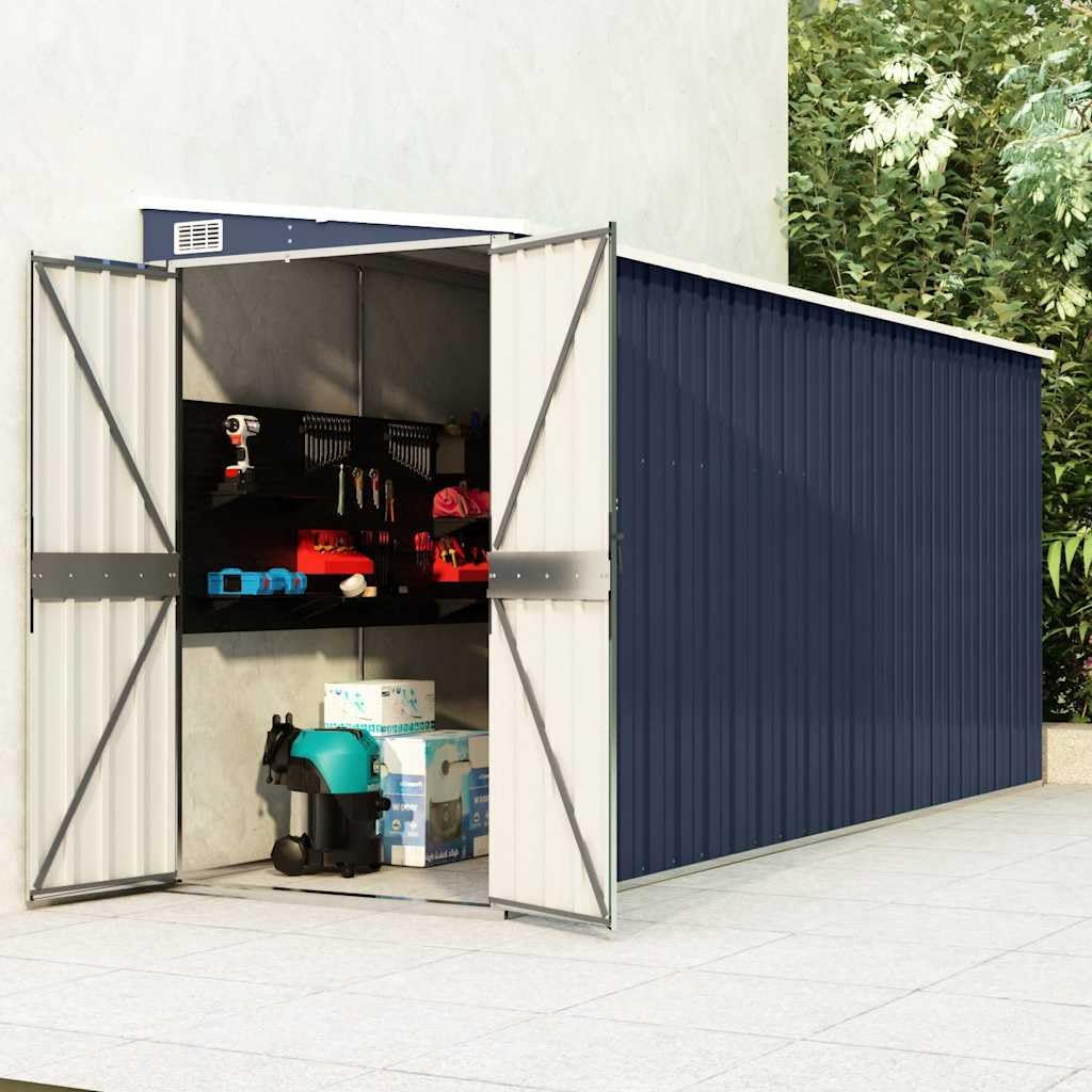 etezen Abri de Jardin Mural Anthracite 118x382x178 cm Acier,Maison & Jardin, Pelouses & Jardins, Vie en extérieur, Structures extérieures, Cabanes & abris de Jardin, Anthracite (Poids 47.9KG)