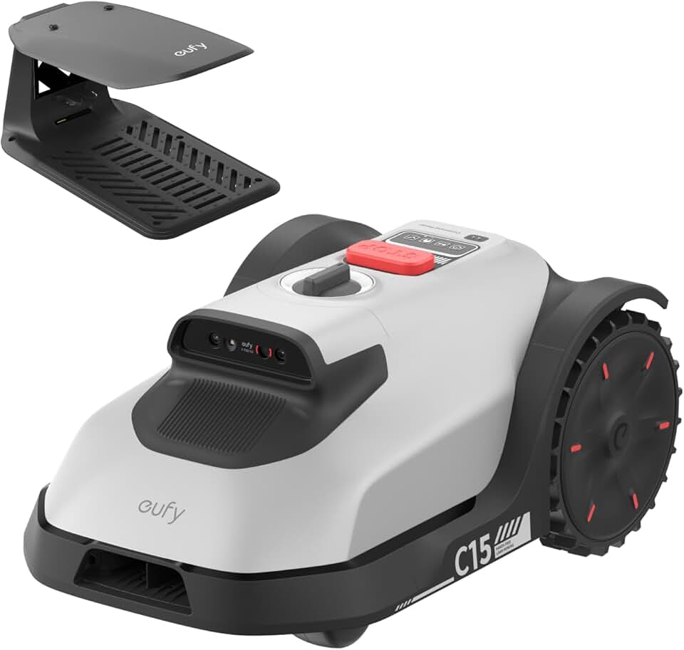 etezen - C15 robot tondeuse - 500 m² - garage, sans fil, détection obstacles, Ride-On-Edge