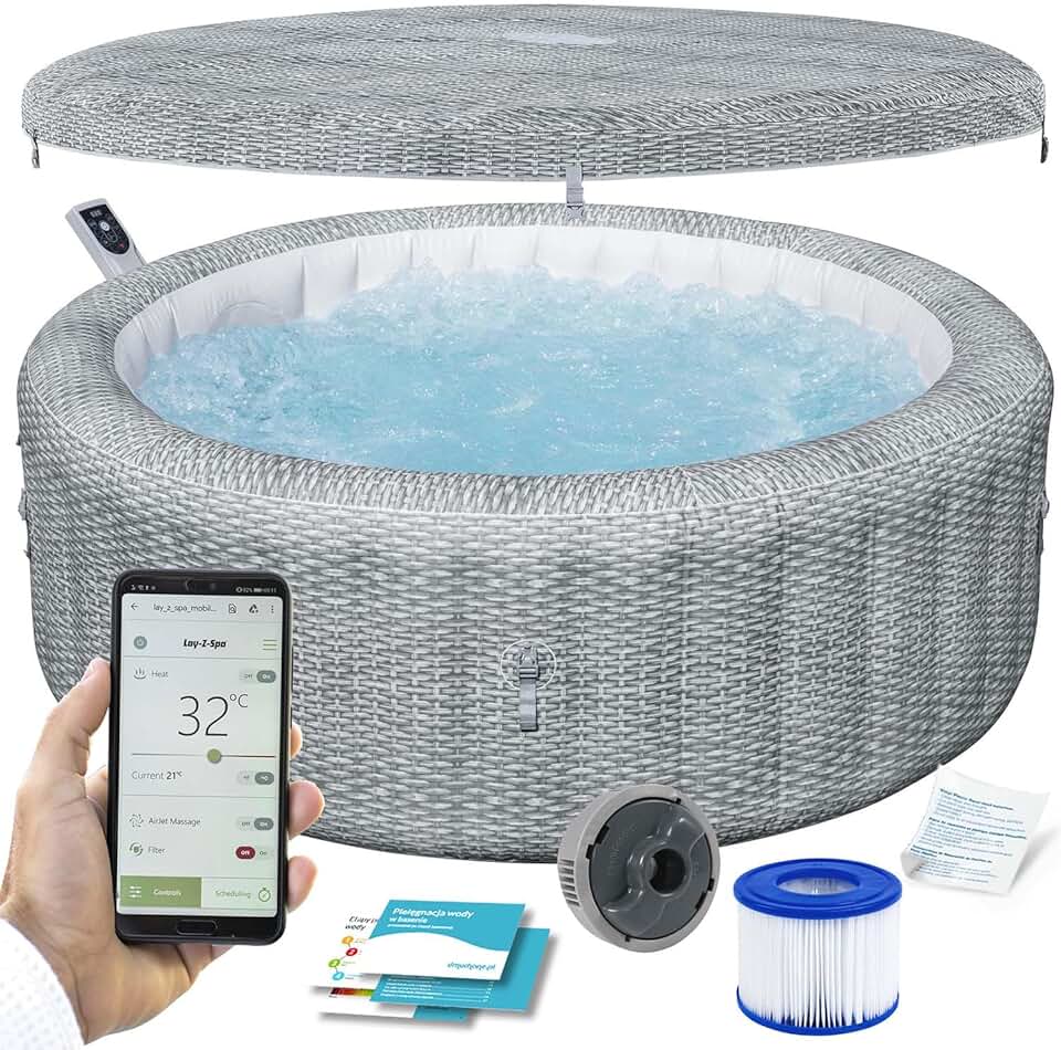 etezen - Bali MaxHold EnergySense UltraFit 196x71cm gris, AirJet 77