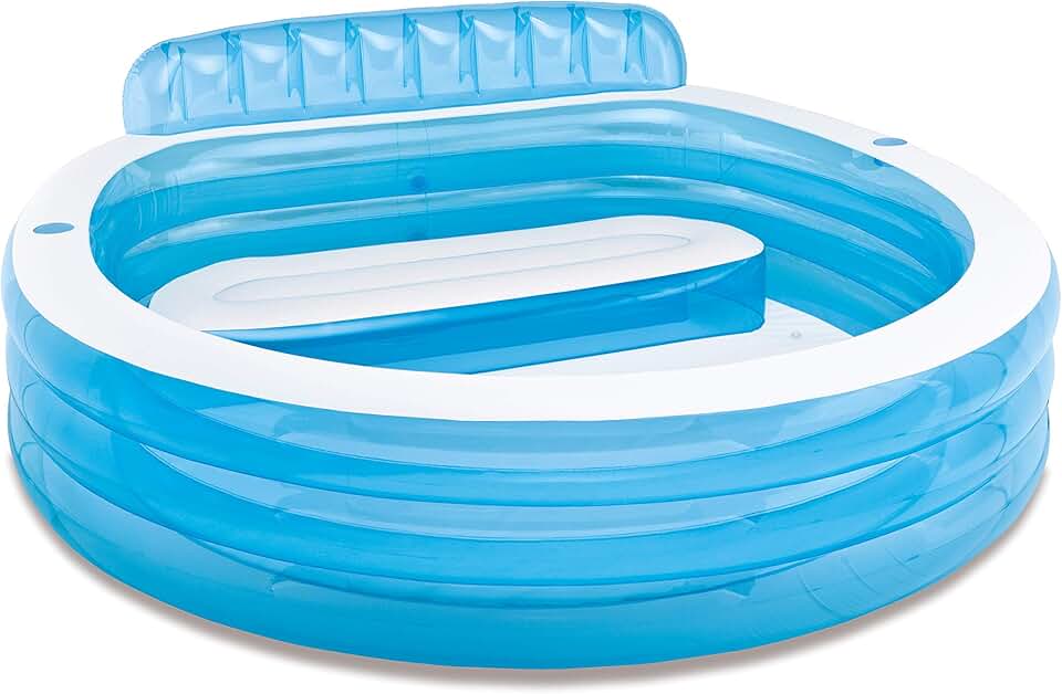 etezen 57190EP Swim Center Family Lounge Piscine Ronde Gonflable Bleu 90 x 86 x 31 cm
