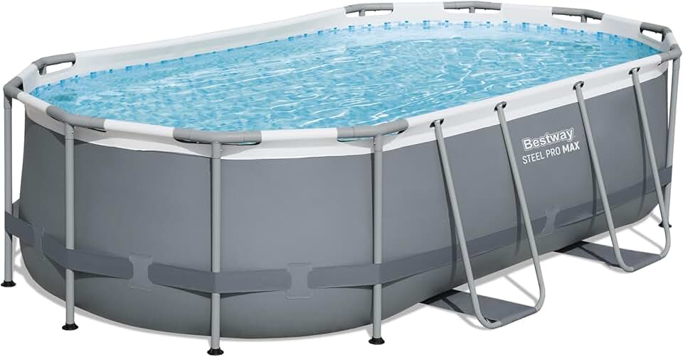 etezen - Steel Pro Max - 427x250x100 cm - piscine hors sol, gris