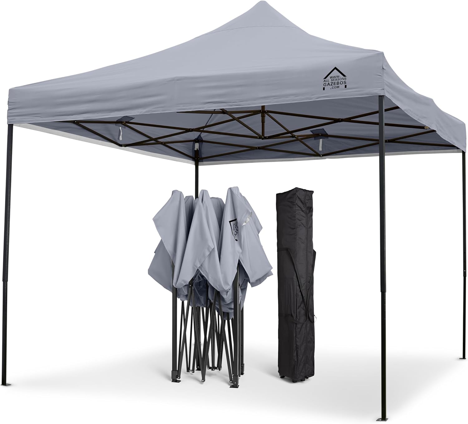 etezen - Tonnelle série résistante - 3x3m - étanche, gris métallisé