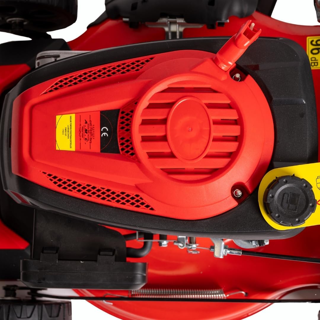 etezen Tondeuse à gazon à explosion automotrice 4in1-4 CV, Tondeuse à gazon thermique autoportée - Moteur 170cc 4 temps avec autotraction - Largeur de coupe 51 cm - Mulching - Panier de collecte 60L
