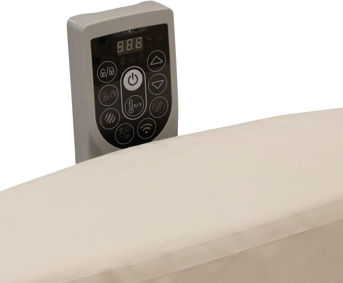 etezen - Spa Nordik Ø190 cm - 5-7 pers, 180 jets, WiFi connecté, effet bois