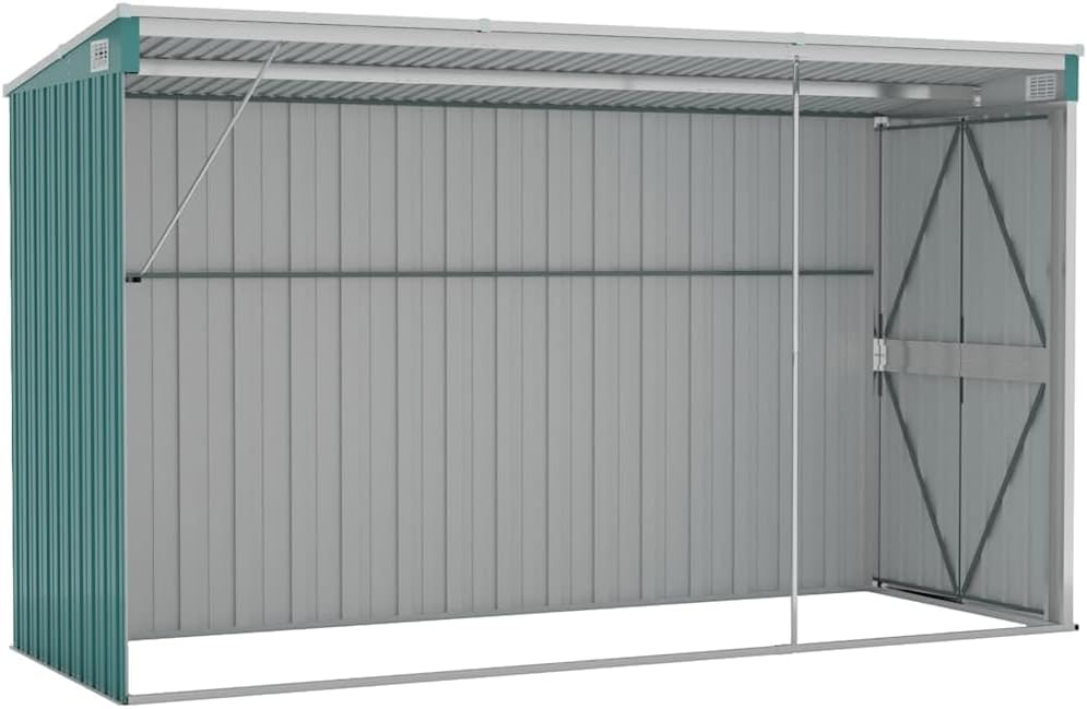 etezen Abri de Jardin Mural Vert 118x288x178 cm 