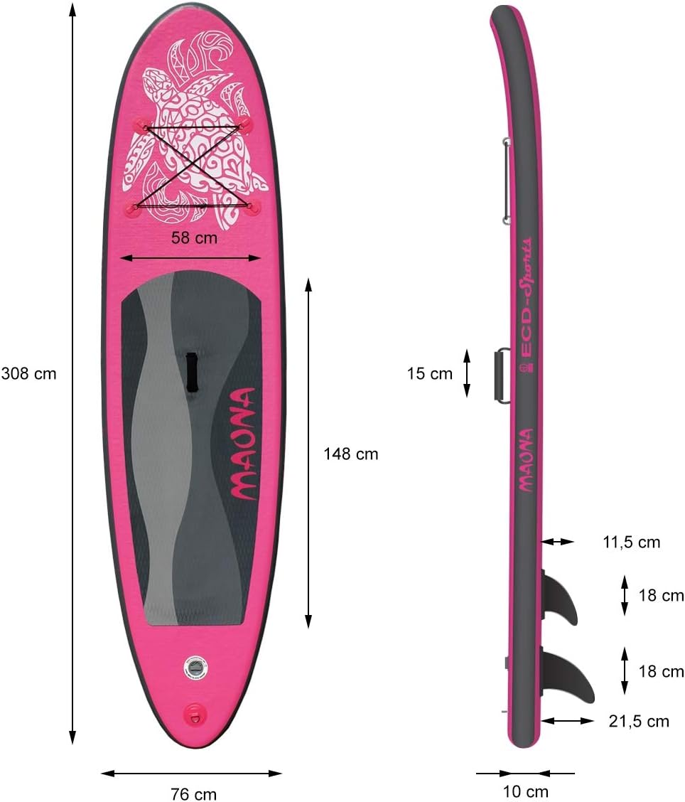 etezen - Stand Up Paddle - 305/308/320/380 cm - PVC, 120/150 kg, 10/15 cm