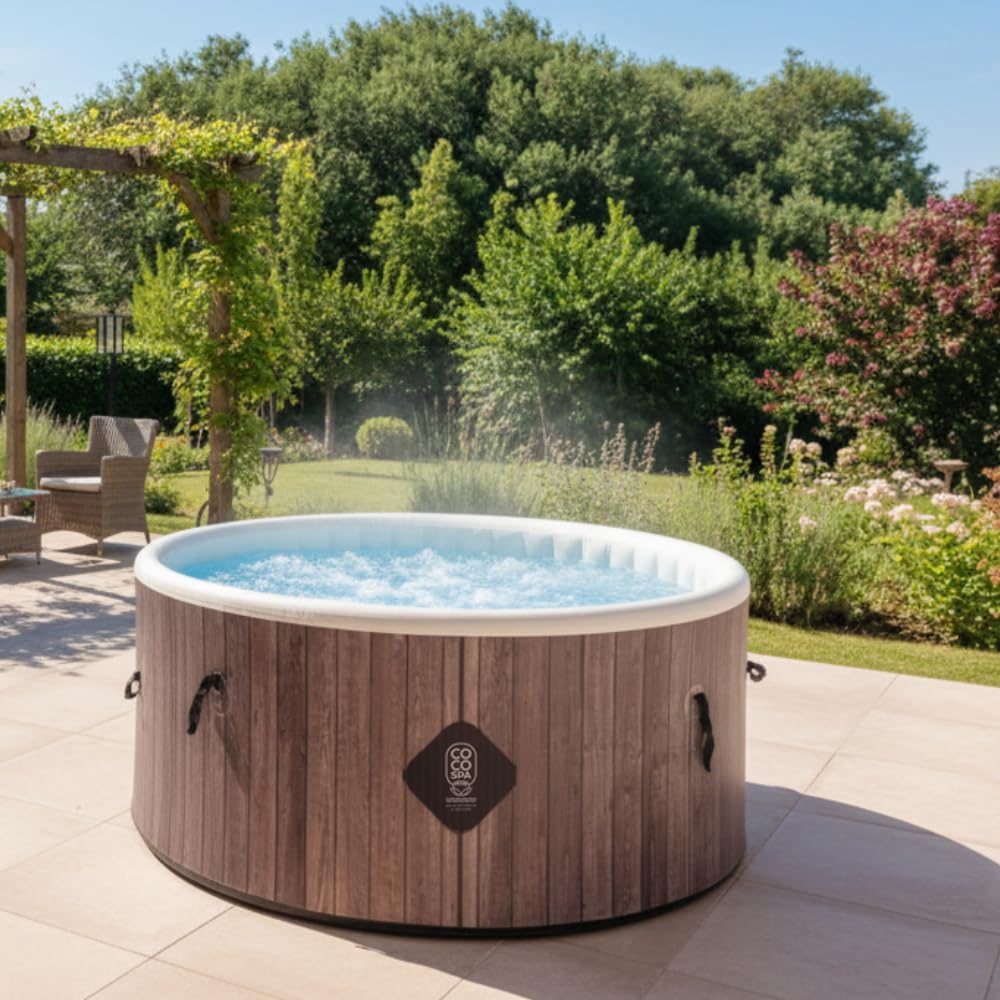 etezen Helsinki Spa Gonflable - 150 cm de diamètre - 800 litres - Moteur 2240 W - 2 à 4 Personnes - Massage 140 Jets