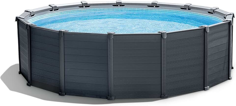 etezen - Piscine Graphite série - 4,78 x 1,24 m - kit complet