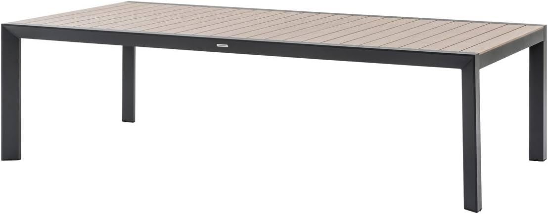 etezen - Evasion - table de jardin 12 places aluminium effet bois