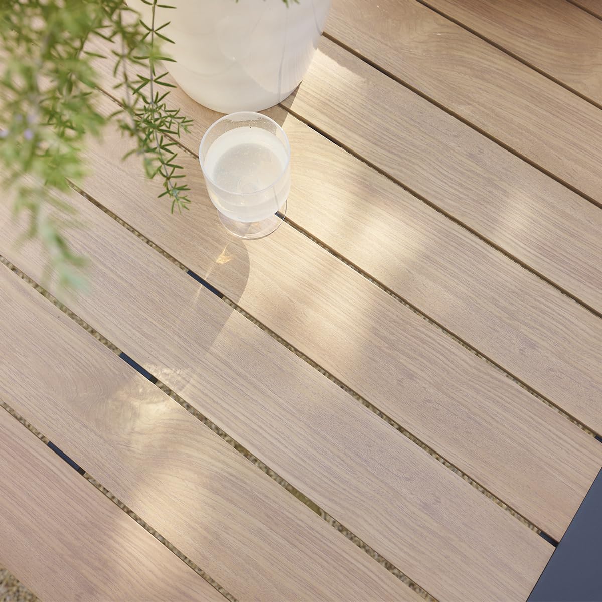 etezen - Evasion - table de jardin 12 places aluminium effet bois