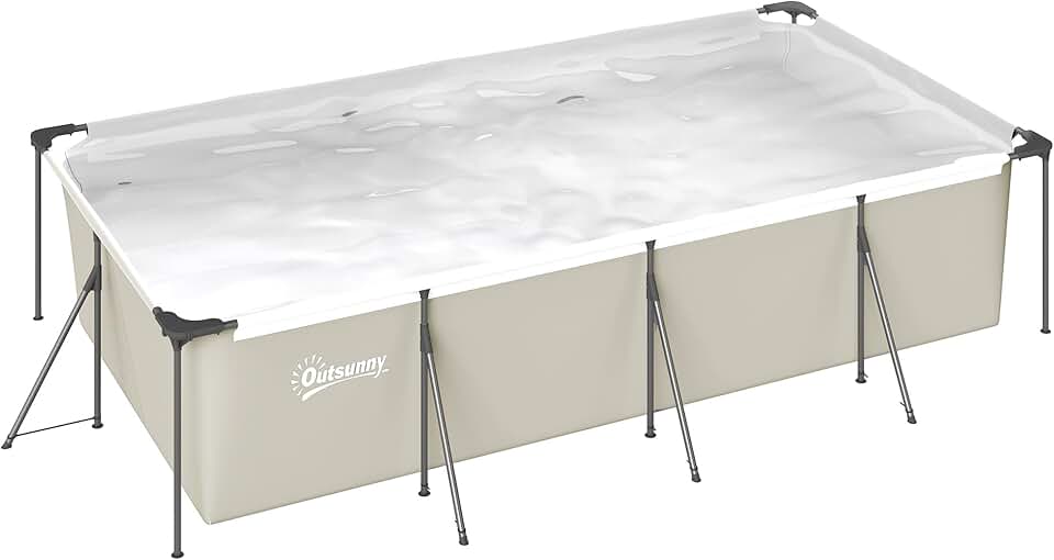 etezen - Piscine tubulaire familiale 394x208x80cm, PVC triple couche, structure stable, facile à monter - 6075L