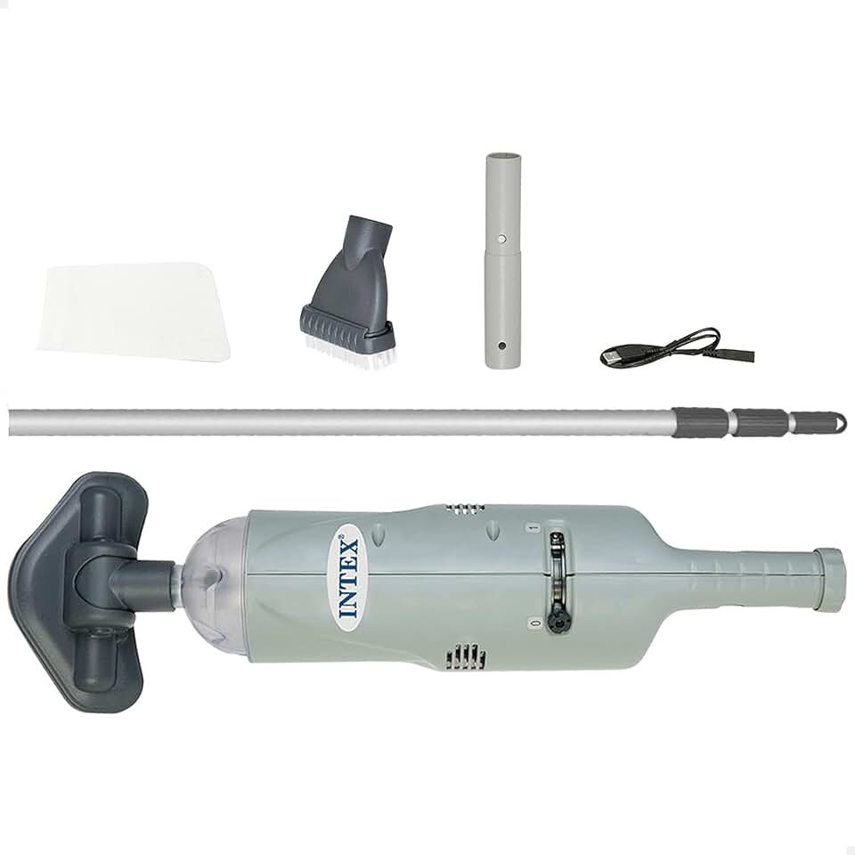 etezen - aspirateur piscine sous-marin, gris, à batterie, portatif