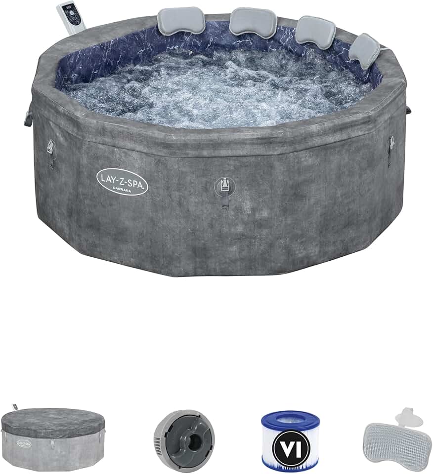 etezen - Spa Carrara Smart AirJet - 170x170x65cm - 4-6 pers, appli contrôle