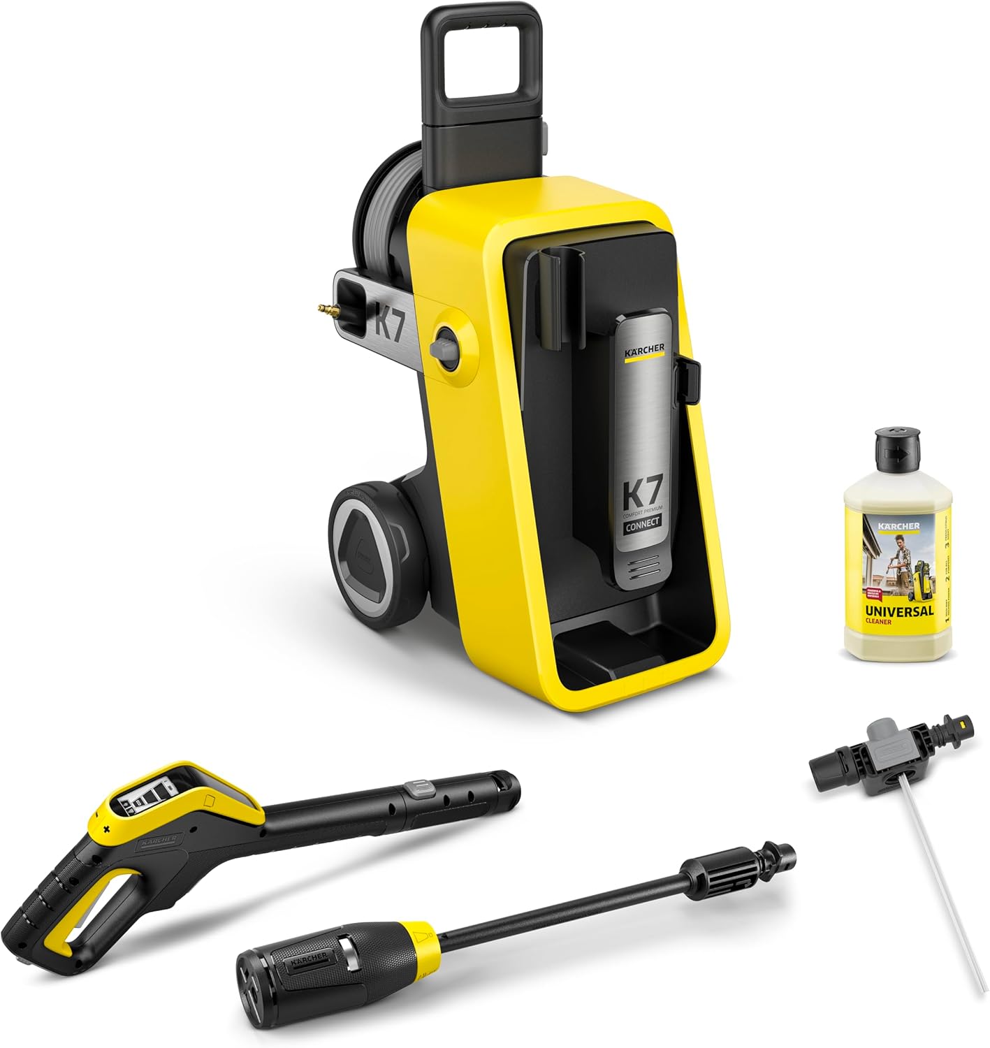 etezen - K 7 Premium Connect - 180 bars, 600 l/h - Enrouleur, appli contrôle
