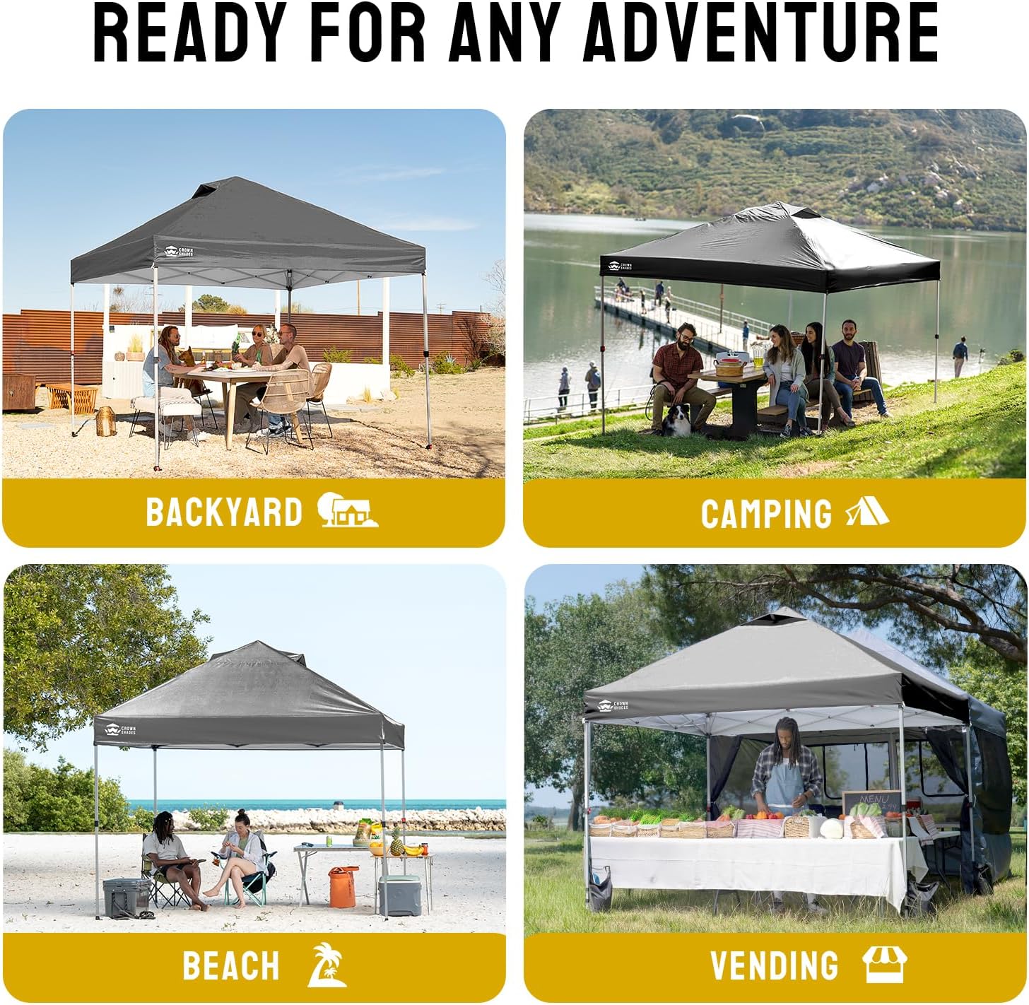 etezen - pop-up gazebo - 3x3m - imperméable, UPF 50+, sacs de sable