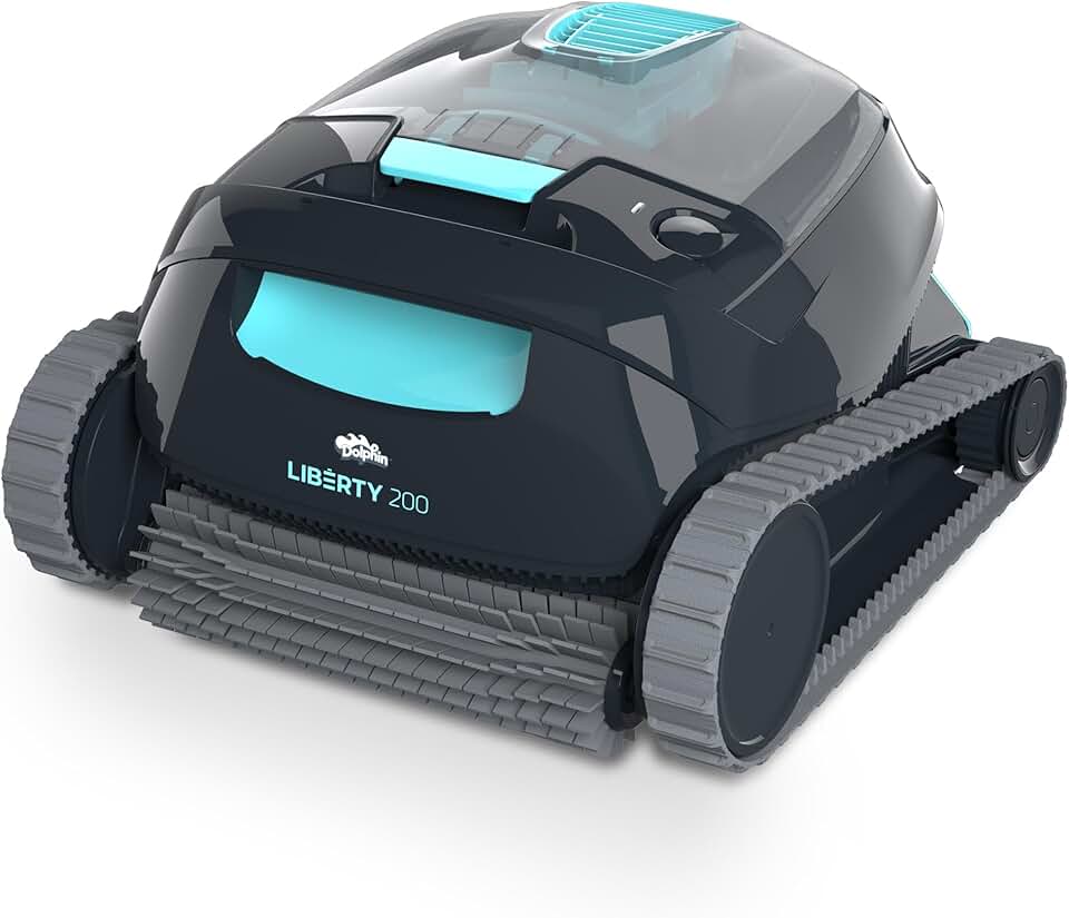 etezen Liberty 200 Aspirateur Piscine sans Fil, Robot Piscine Fond et Parois, Ligne d'eau, Système de Filtration Ultra-Fine, 150Min d'Autonomie, pour Piscines Enterrées & Hors Sol Jusqu’à 10 m
