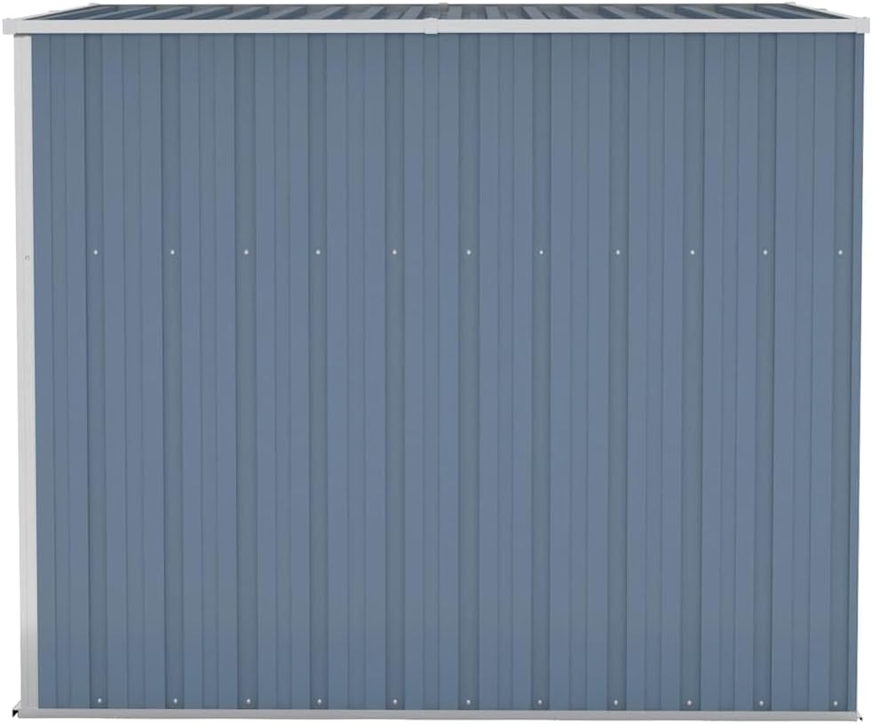 etezen Abri de Jardin Mural Gris 118x194x178 cm Acier galvanisé,Maison & Jardin, Pelouses & Jardins, Vie en extérieur, Structures extérieures, Cabanes & abris de Jardin, Gris (Poids 31.54KG)