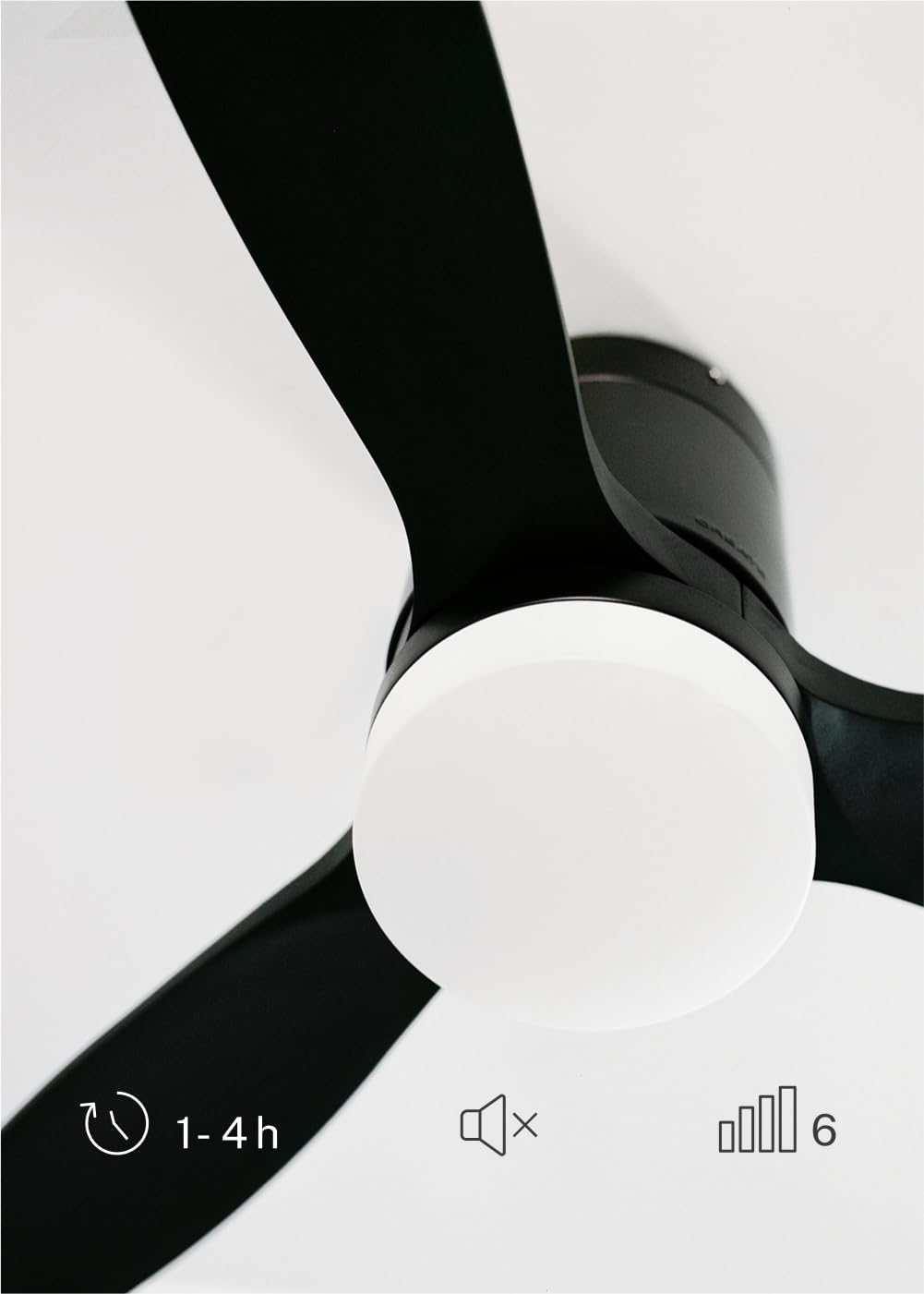 CREATE - WINDCALM S - ventilateur plafond Ø112cm, 40W, 6 vitesses, lumière, télécommande