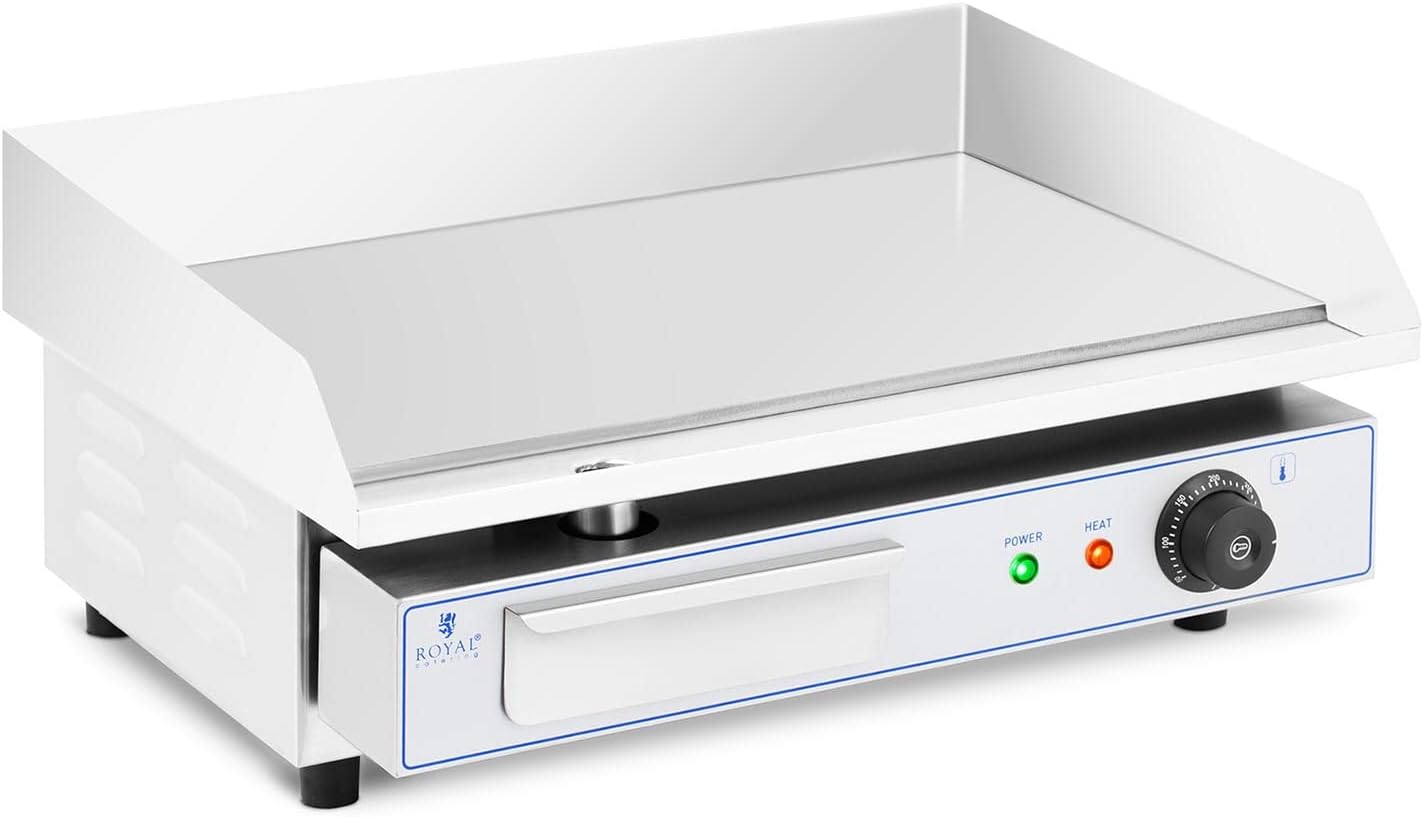 etezen - Plancha Électrique Lisse Inox 55x35 cm 3000W Restaurant