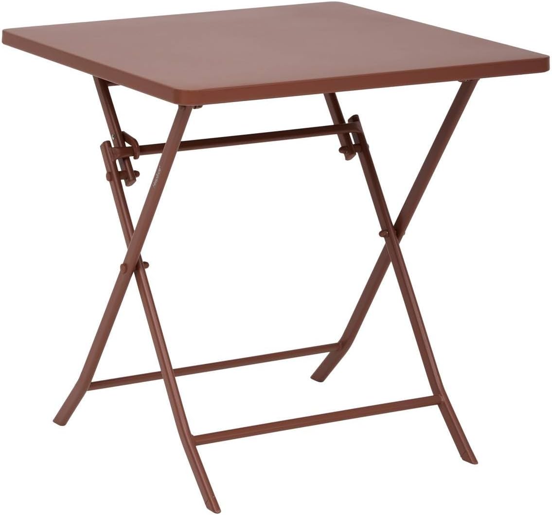 etezen - Greensboro - 2 places 70x70cm - table pliante acier acajou